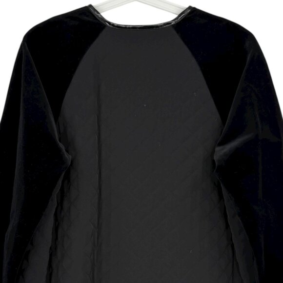 Jane Post Women's Black Trim Quilted Jacket Sz M Sleeve w/Buckles Full Lined NWT - Picture 6 of 15